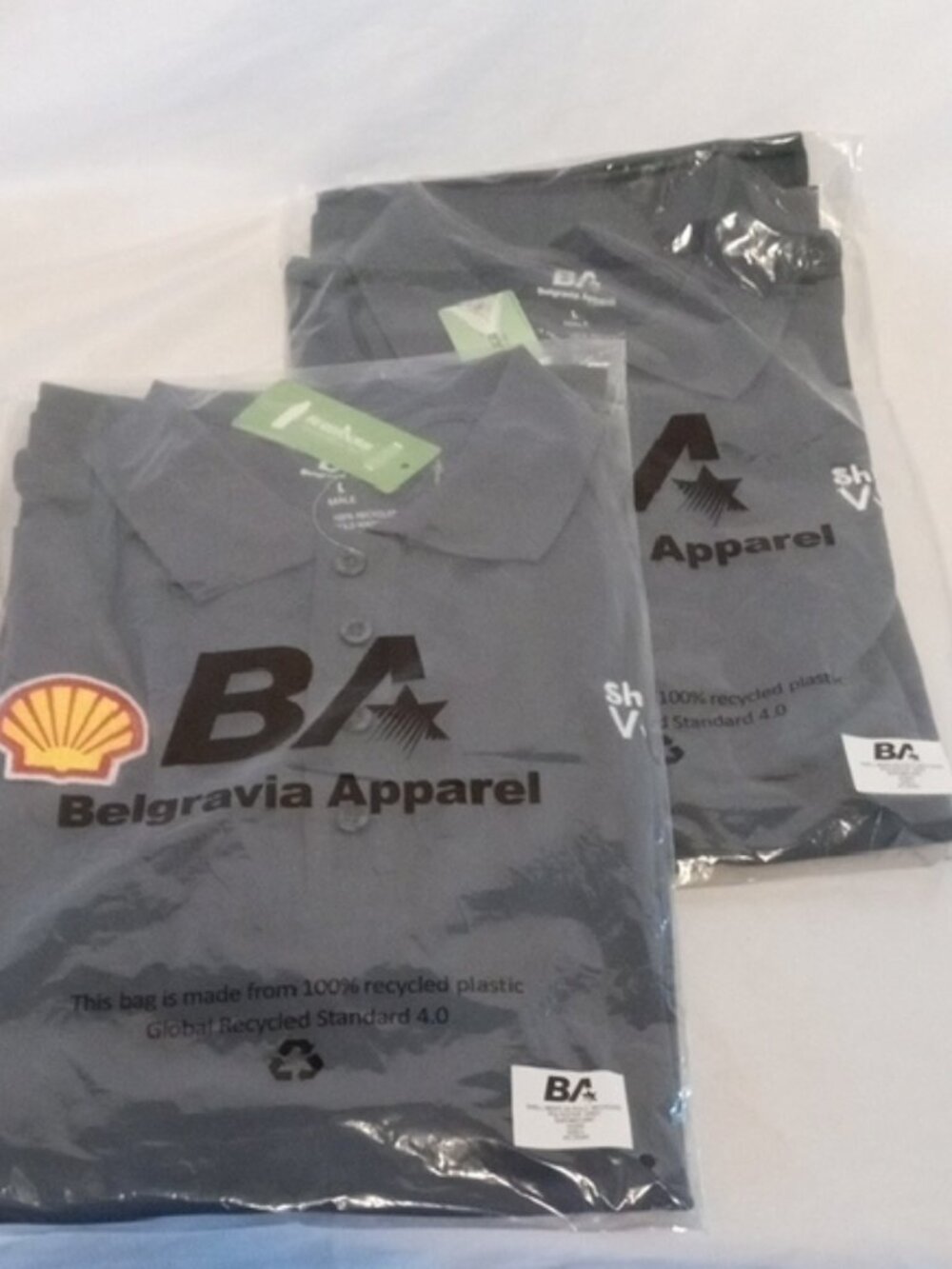Gray Shell Nitro Polo Shirt for Men